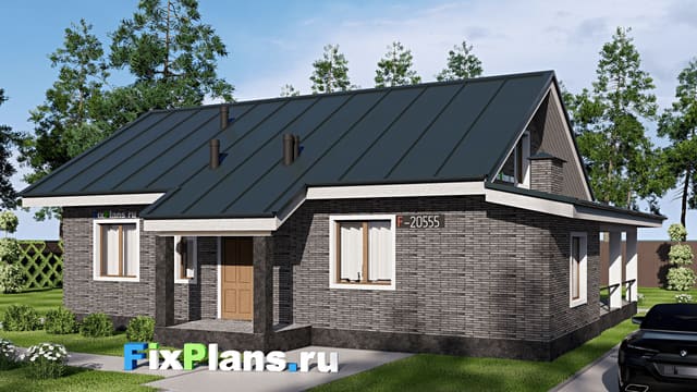 Одноэтажный дом F-20555